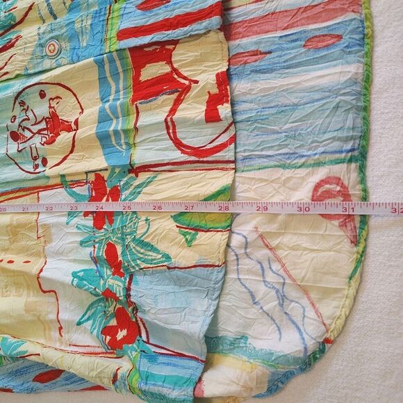 VTG Jams World Mens XL Hawaiian Aloha Shirt Abstract Art Print Bright Colorful - Picture 6 of 9